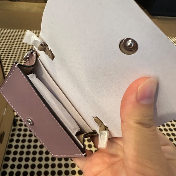 NWT! Coach CAL70 Boxed Mini Wallet Set On A Chain With Floral Print & Charms - Picture 7 of 9